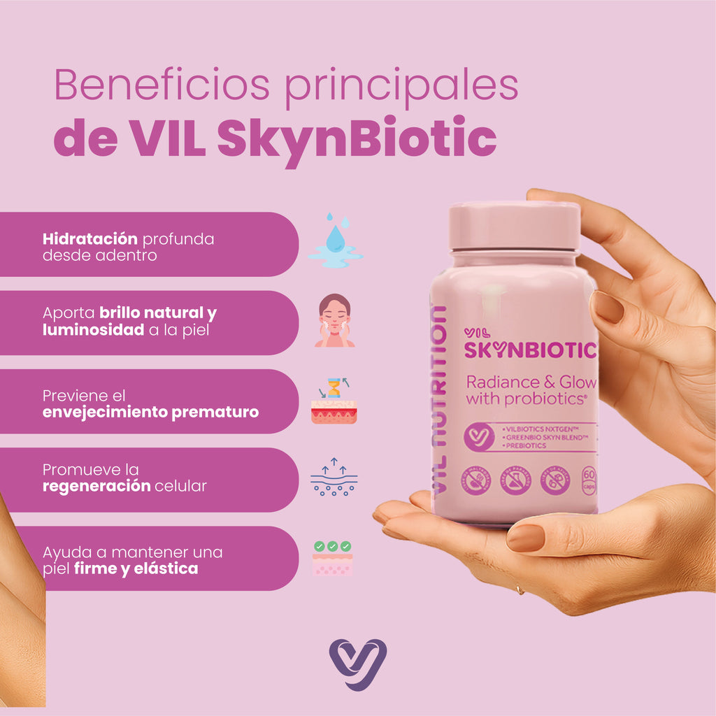 Vil SkynBiotic™ – El probiótico que ilumina tu piel desde adentro
